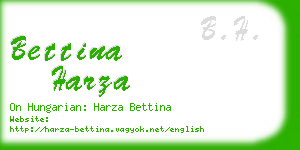 bettina harza business card